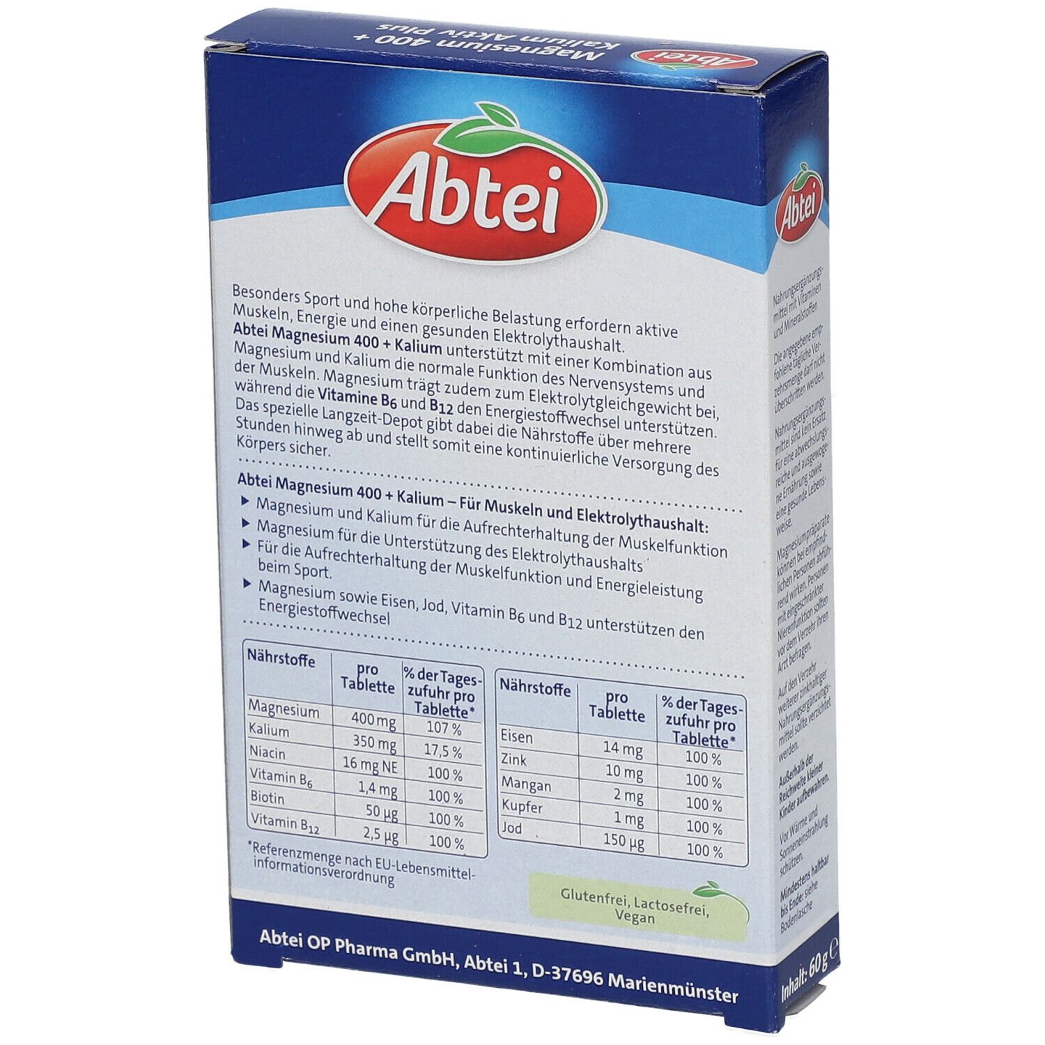 Abtei Magnesium 400 + Kalium Aktiv Plus