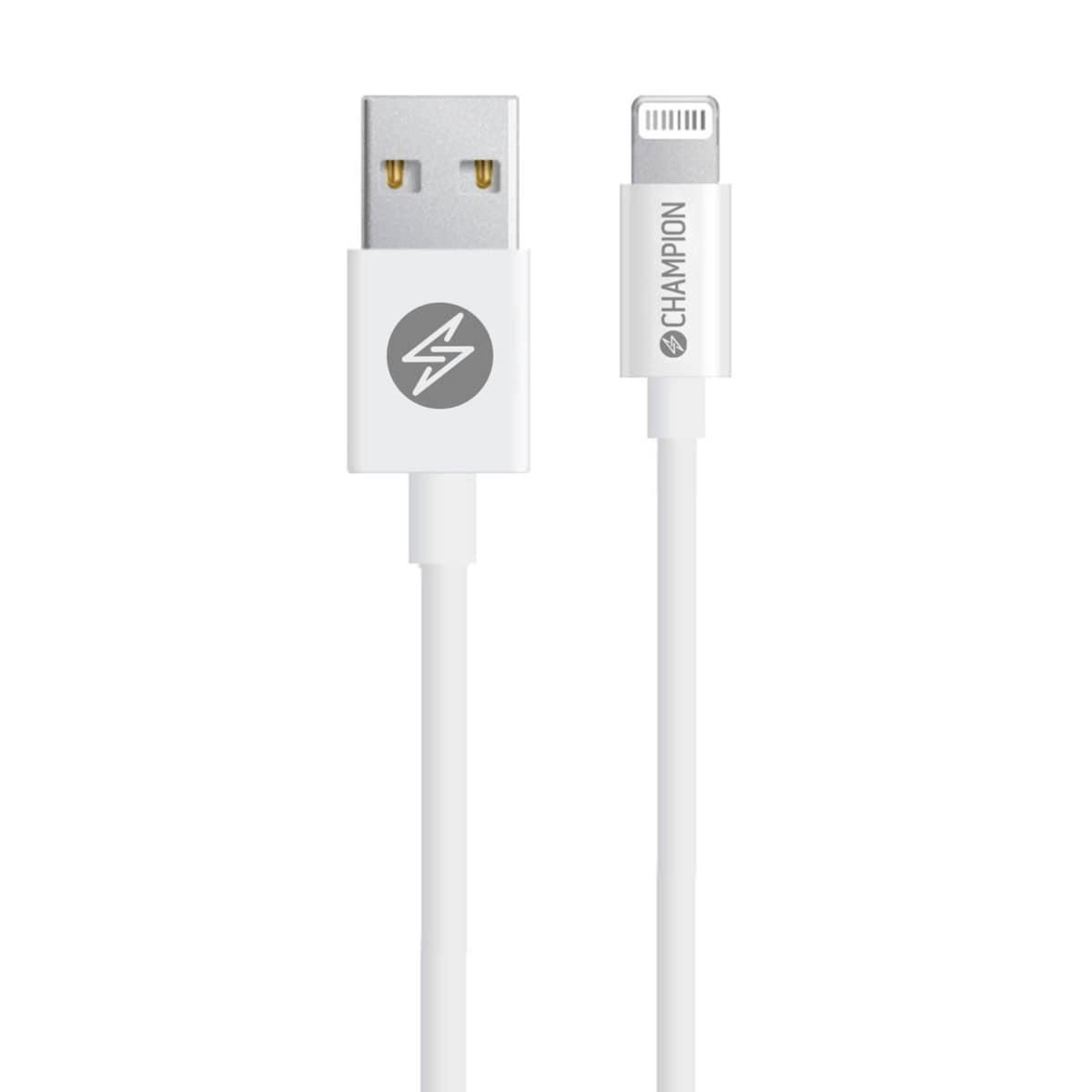 Champion USB-A til Lightning-kabel 3m Hvit