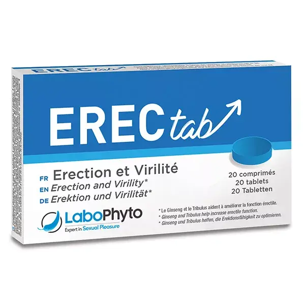 Labophyto ERECTAB - estimulante sexual de ação rápida - 20 comprimidos