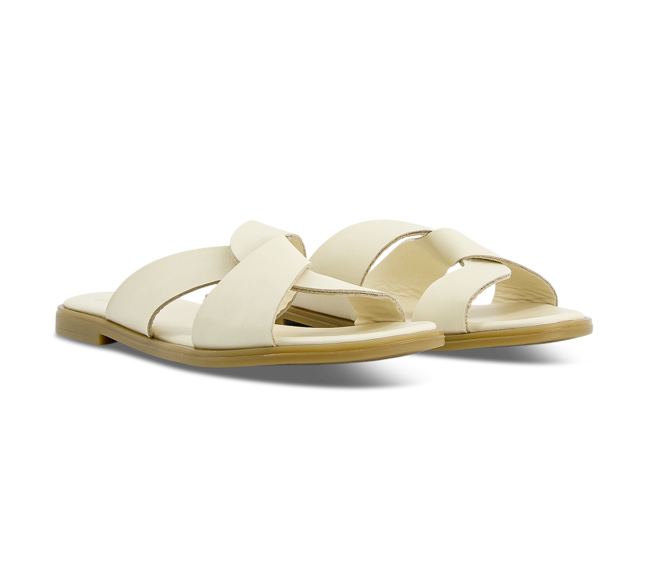 1874 by Walder Pantoletten beige/taupe