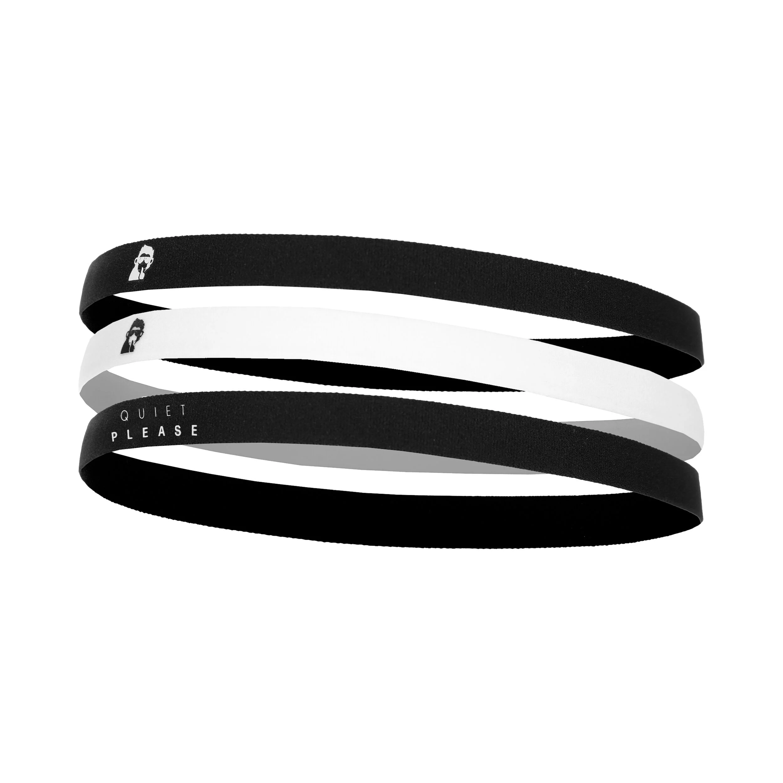 Quiet Please Bandeau Pack De 3 - Noir , Blanc
