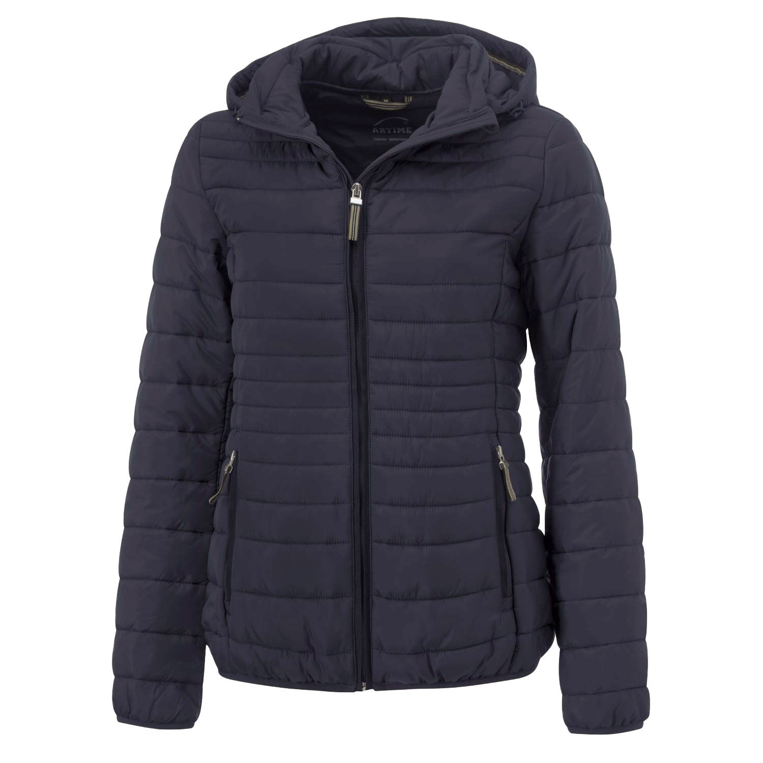 Steppjacke mit abnehmbarer Kapuze
