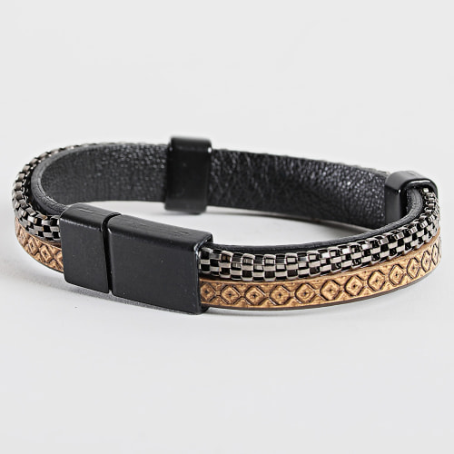 Bracelet Noir Beige
