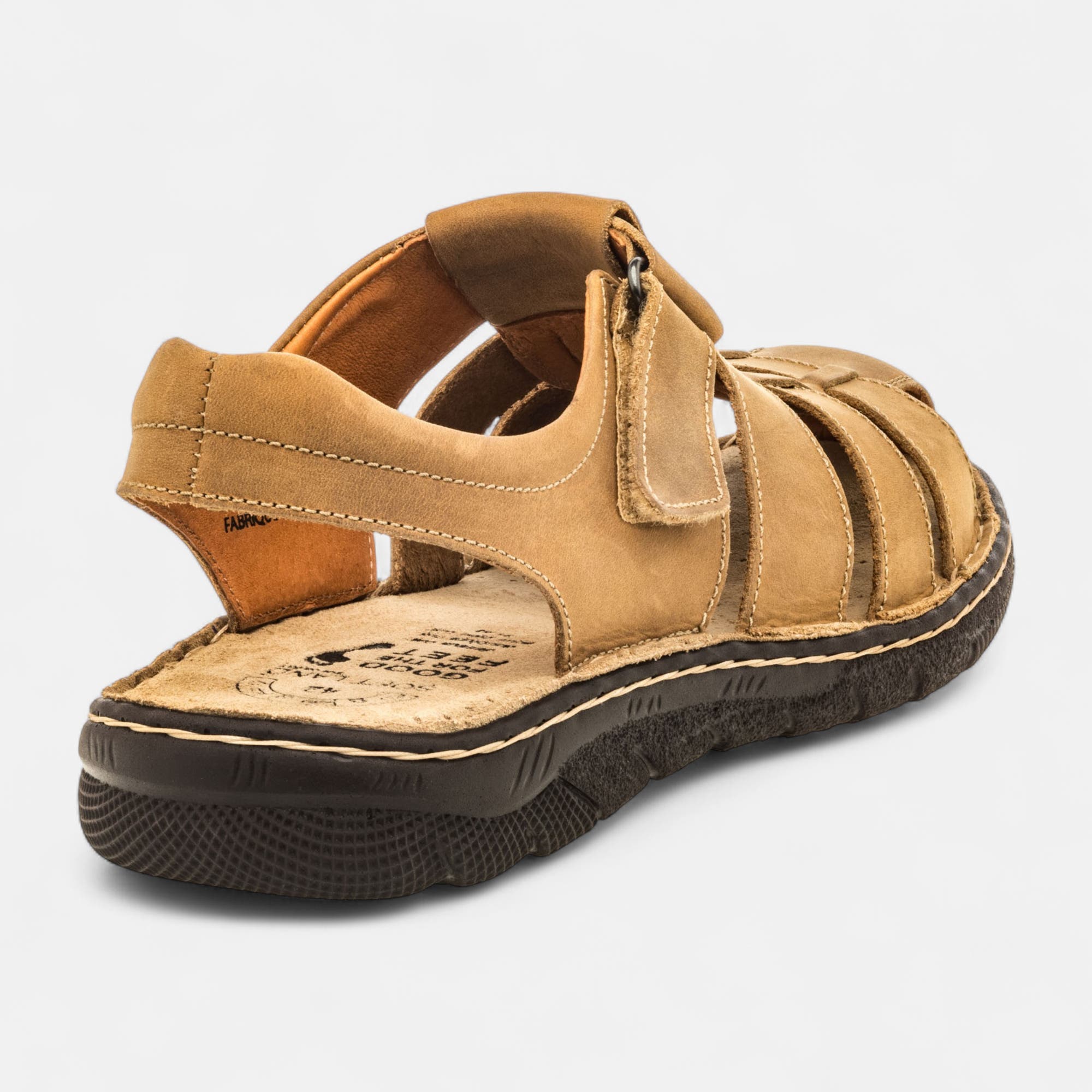 Sandales Homme en cuir beige