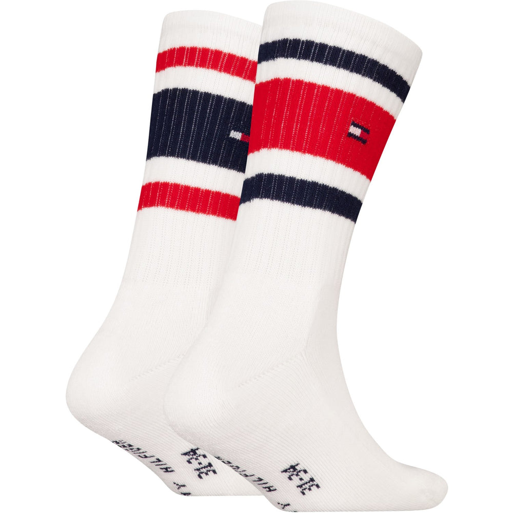 Køb Tommy Hilfiger White Th Kids Strømpe 2P Sport Stripe