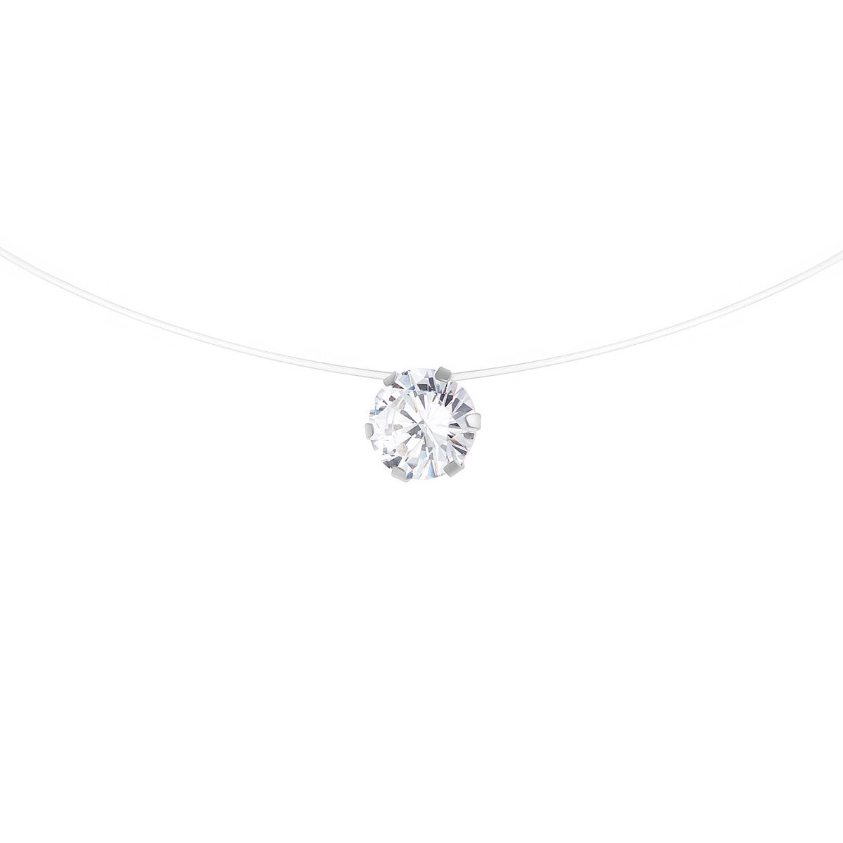Collier solitaire - Argent 925