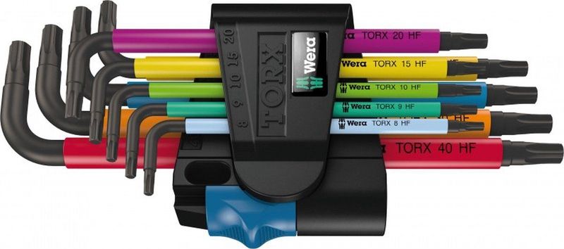 Wera 967/9 TX 9 Delige inbussleutel set - Torx - T8-40
