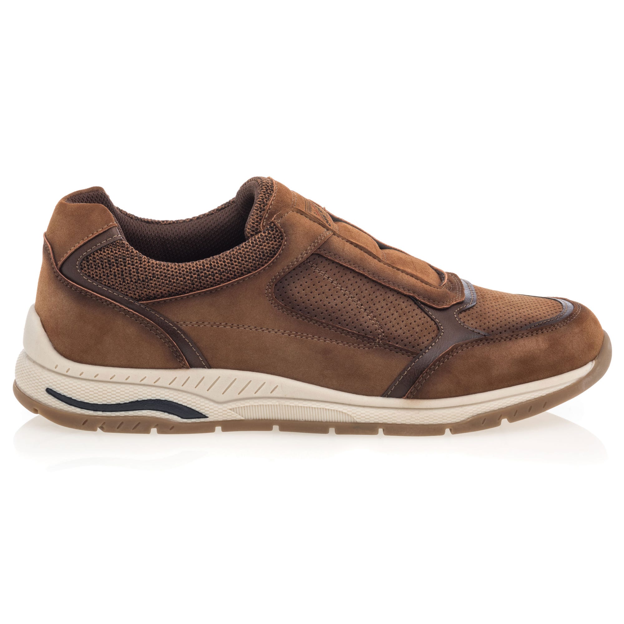 Mocassins pieds sensibles Homme cognac