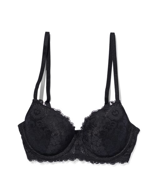 soutien-gorge préformé en dentelle avec armatures noir