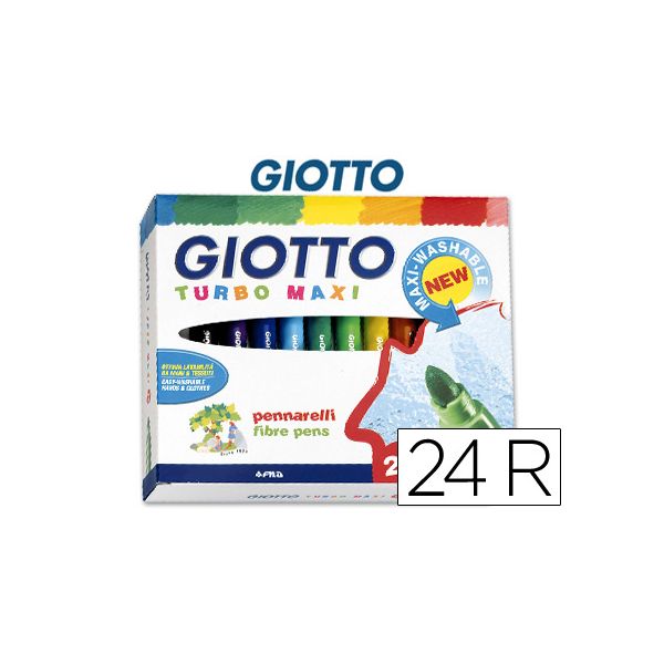 Giotto Marcadores Turbo Maxi 24 un.- 455000