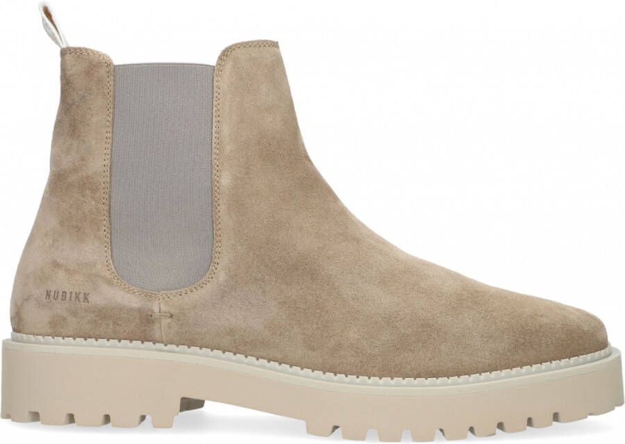 NUBIKK Chelsea Boots Heren Logan Rai Maat: 44 Materiaal: Suède Kleur: Grijs