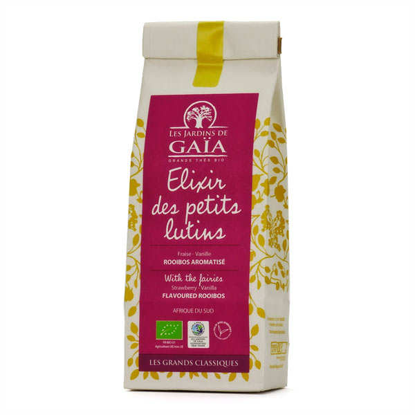 Rooibos fraise, vanille bio - Elixir des petits lutins