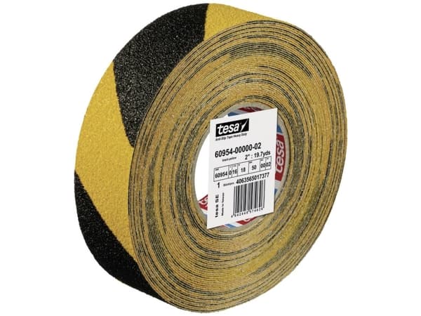 tesa ANTI-RUTSCH 60954-00000-02 Skridsikker tape tesa® Sort/gul (L x B) 18 m x 50 mm 1 stk