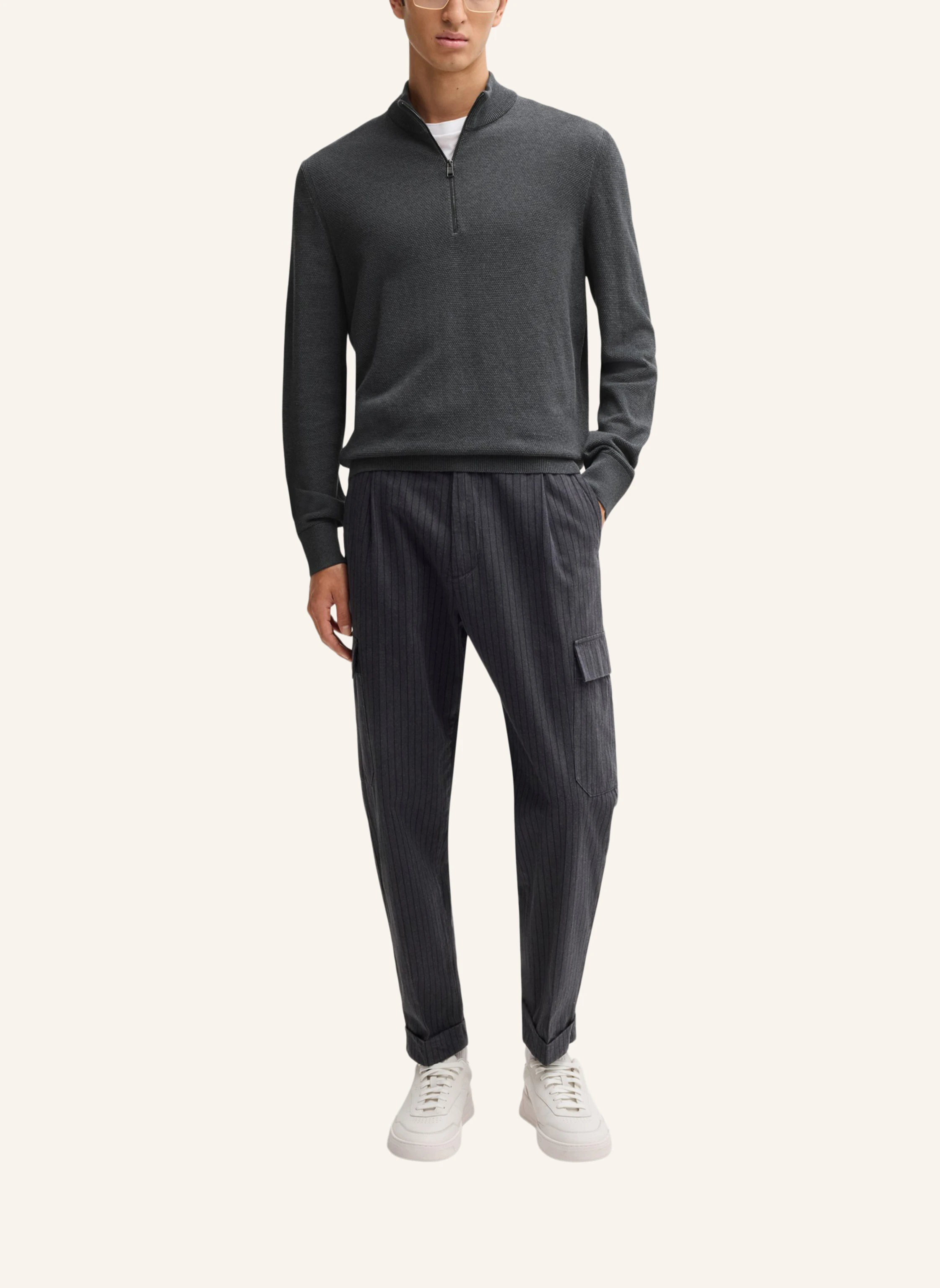 BOSS Pullover EBRANDO-P Regular Fit