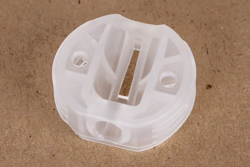Kunststoff-Möbelverbinder - Ø 22,8 mm - Transparent