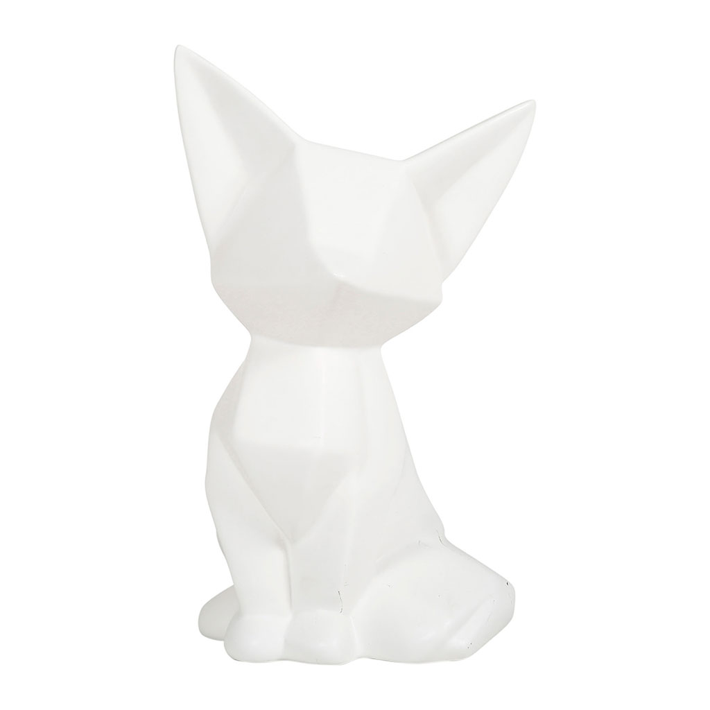 Renard décoratif en céramique H 34cm