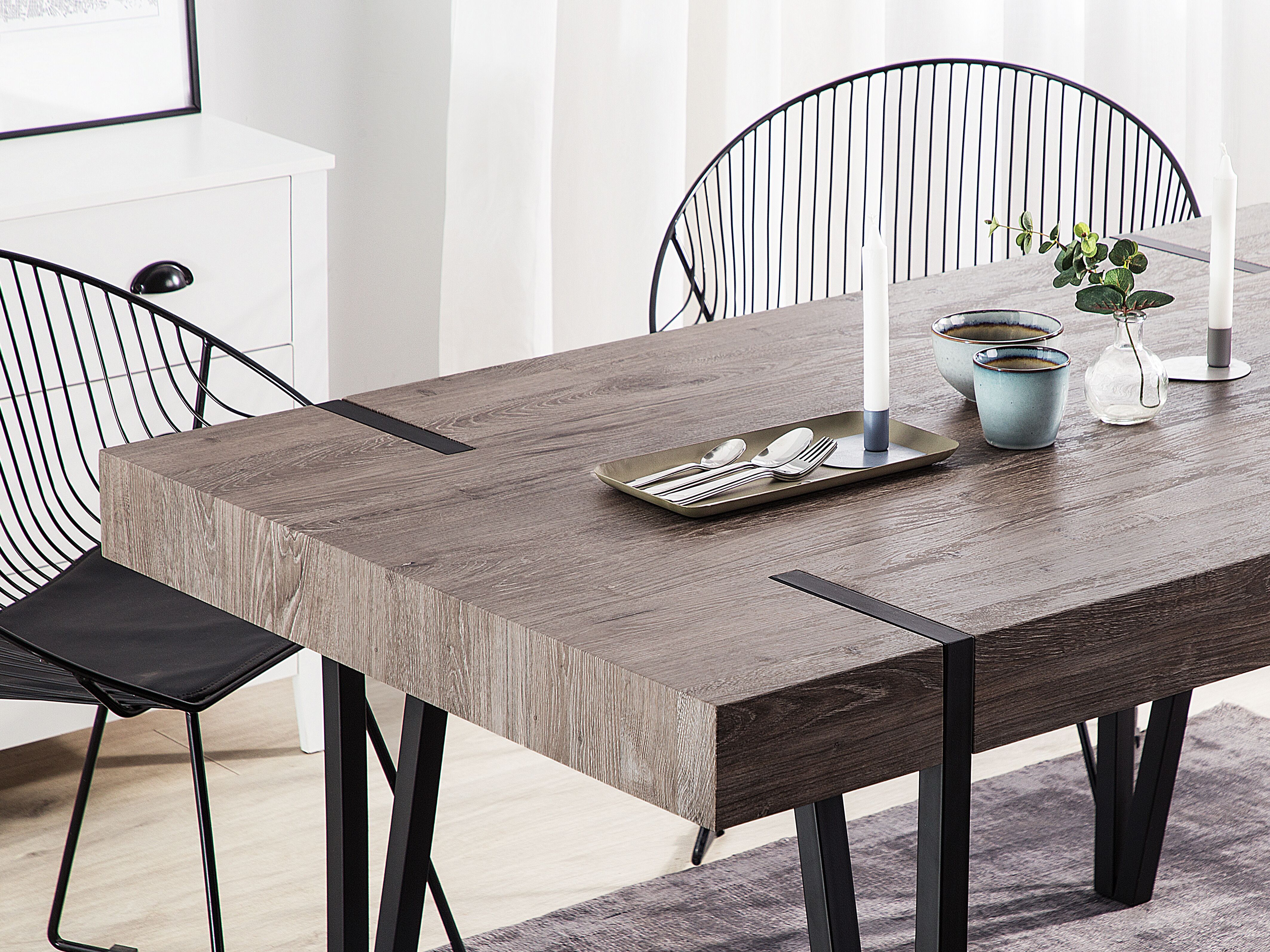 Eettafel ADENA Bruin 90 cm 180 cm