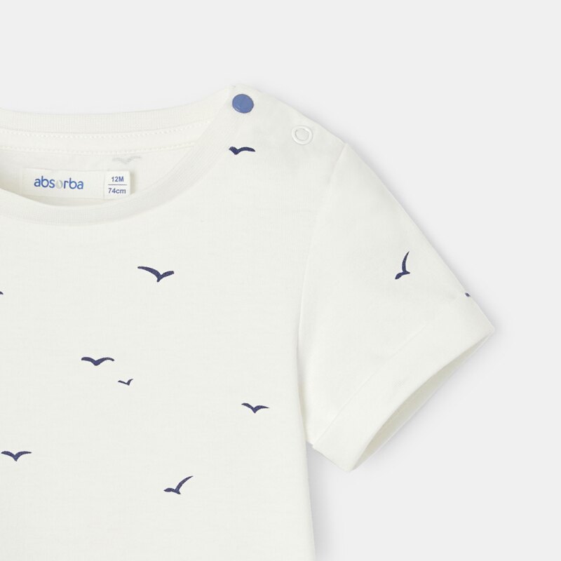 T-shirt jersey bleu bébé mixte Bleu