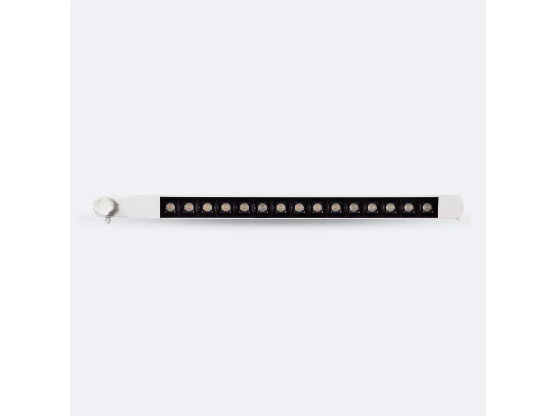 Spot Linéaire LED sur Rail Triphasé 15W UGR13 4000K Blanc
