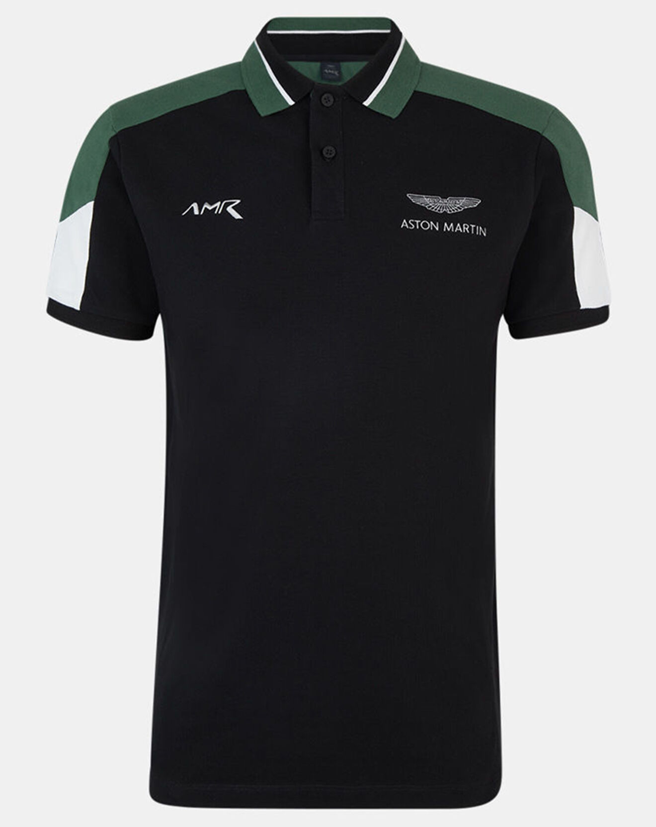Hackett London Polo Regular Fit Color block Aston Martin Racing noir/vert