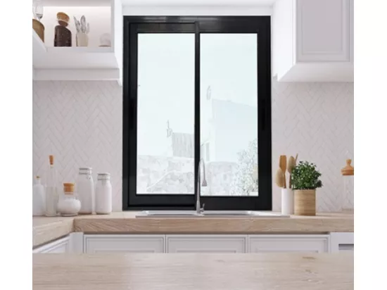 Fenetre Coulissante Alu Gris Ral 7016 2 Vantaux H105 X L120 Gd Menuiseries