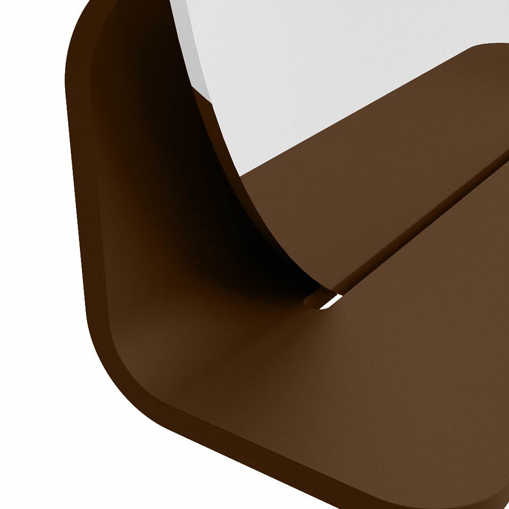 Mondiaz Spot spiegel rond Ø40cm met planchet rust