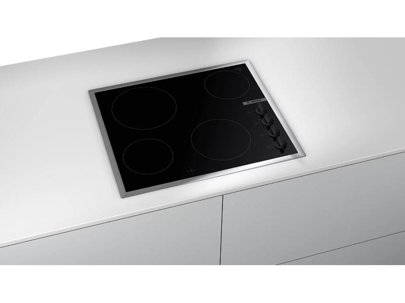 Bosch Glaskeramik-Kochfeld PKE645CA2E Aufliegend Glaskeramik-Kochfeld mit 4 Herdplatten