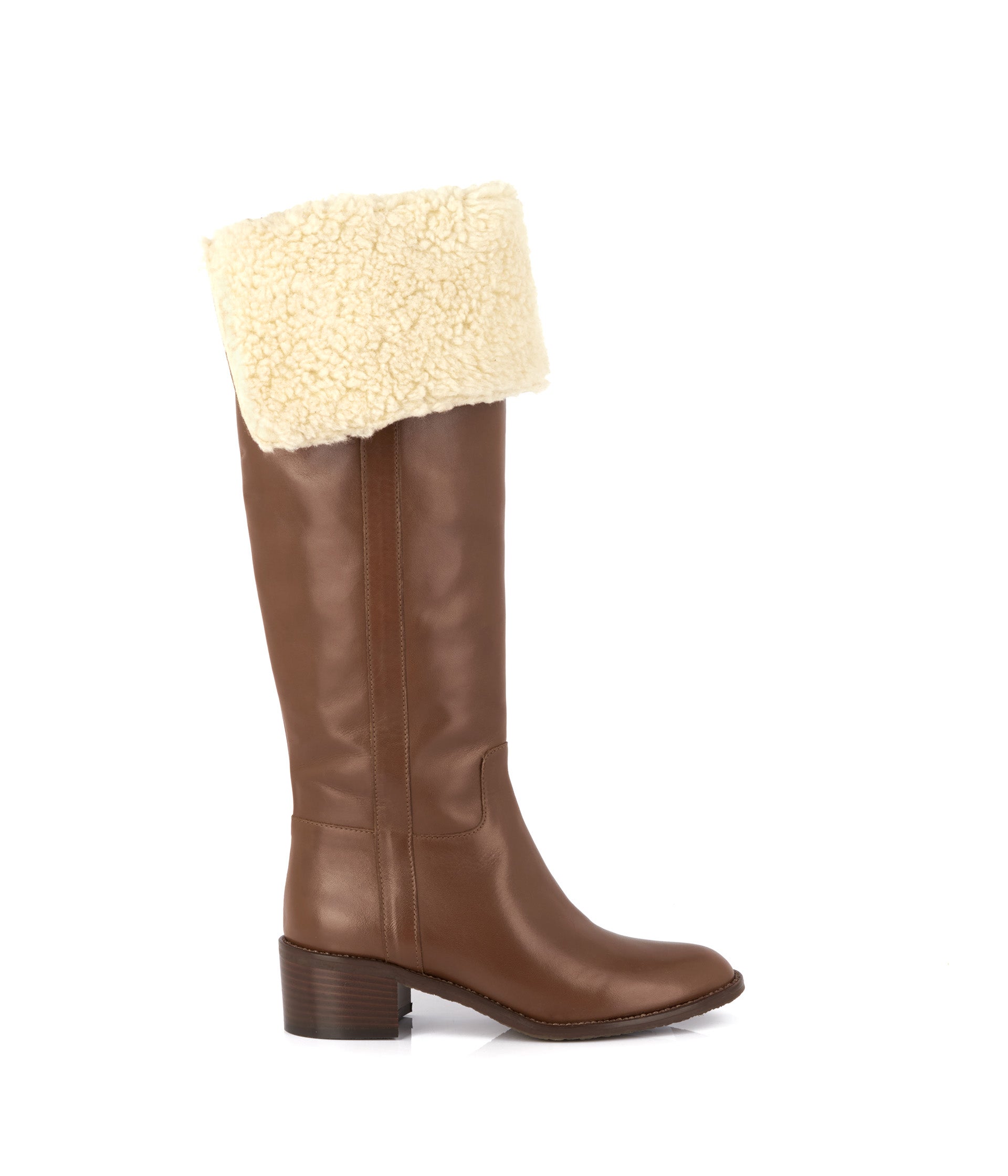 Bottes cuir et laine Agathe