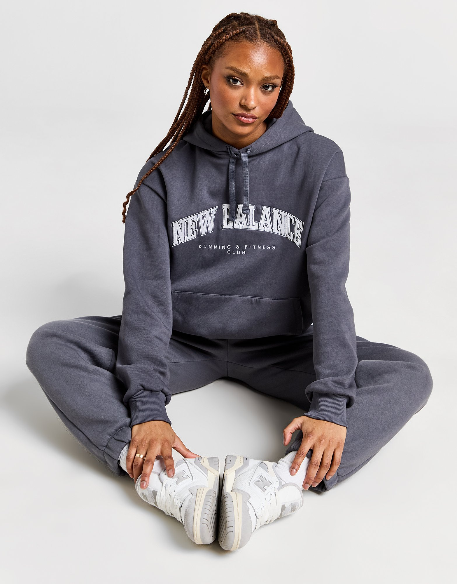 New Balance Sweat à Capuche Logo Femme