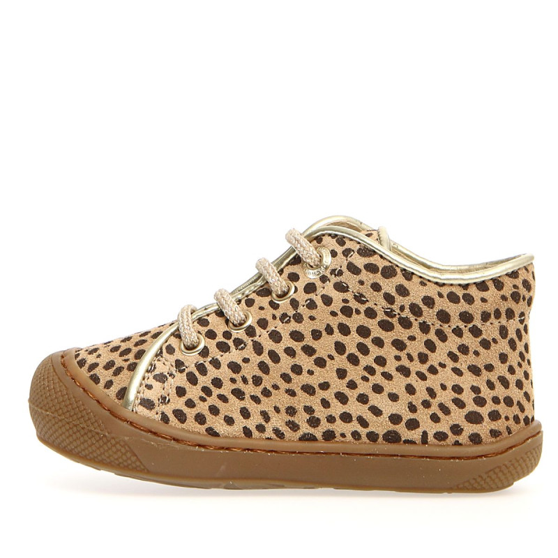 Naturino Naturino Cocoon Supersouple Sossi Lacets Leopard Or
