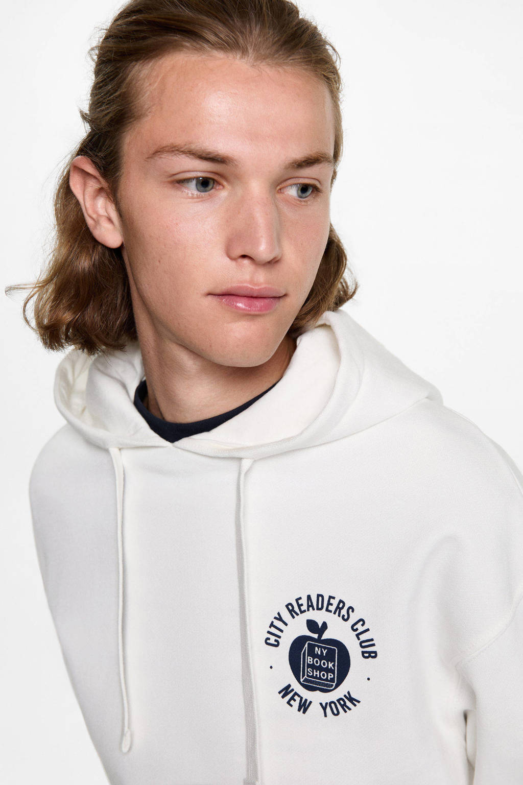 MANGO TEEN hoodie wit