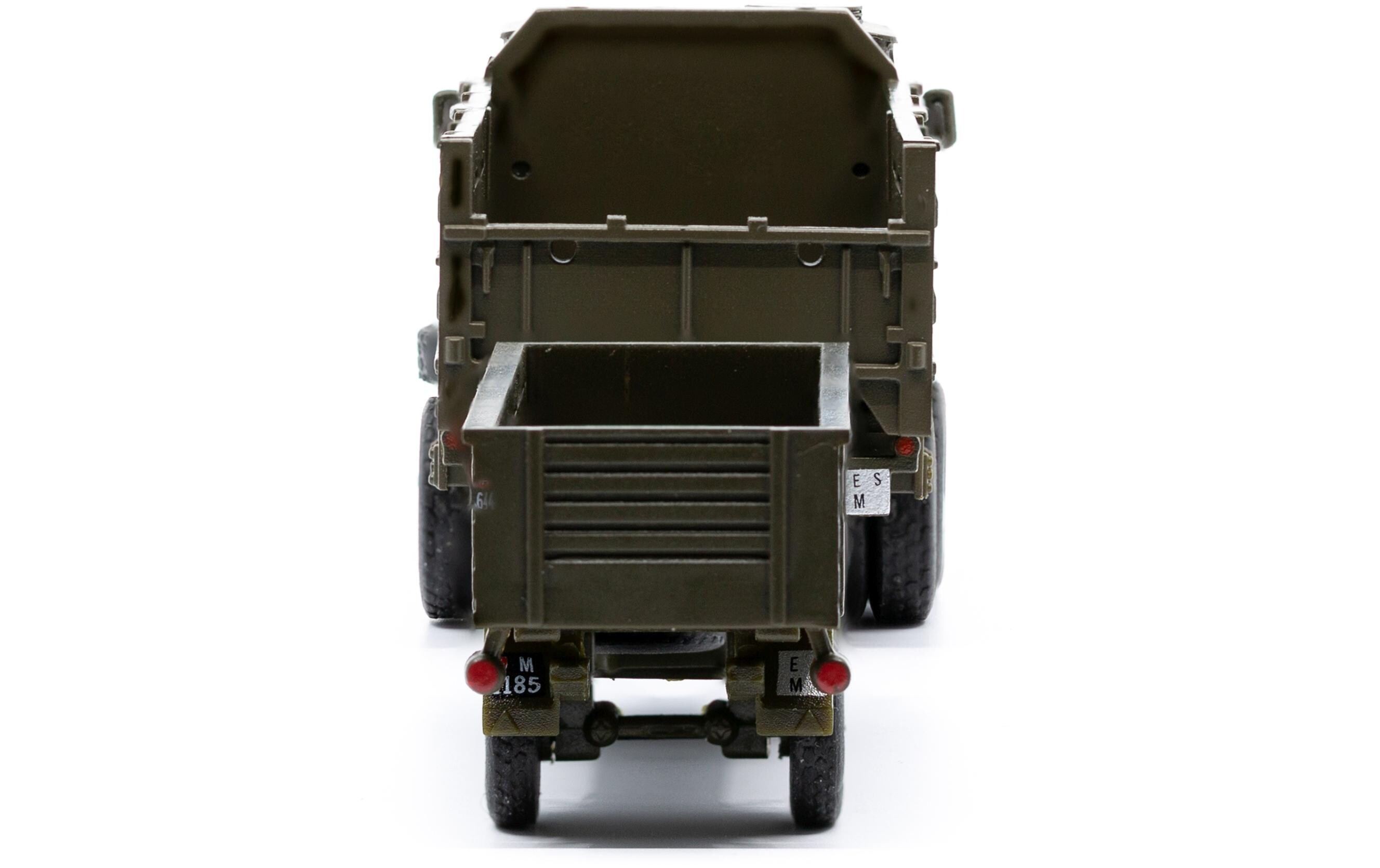 LKW Henschel HS 3-14 mit Infanterieanhänger offen 1:87H0 Lastwagen Militärmodell