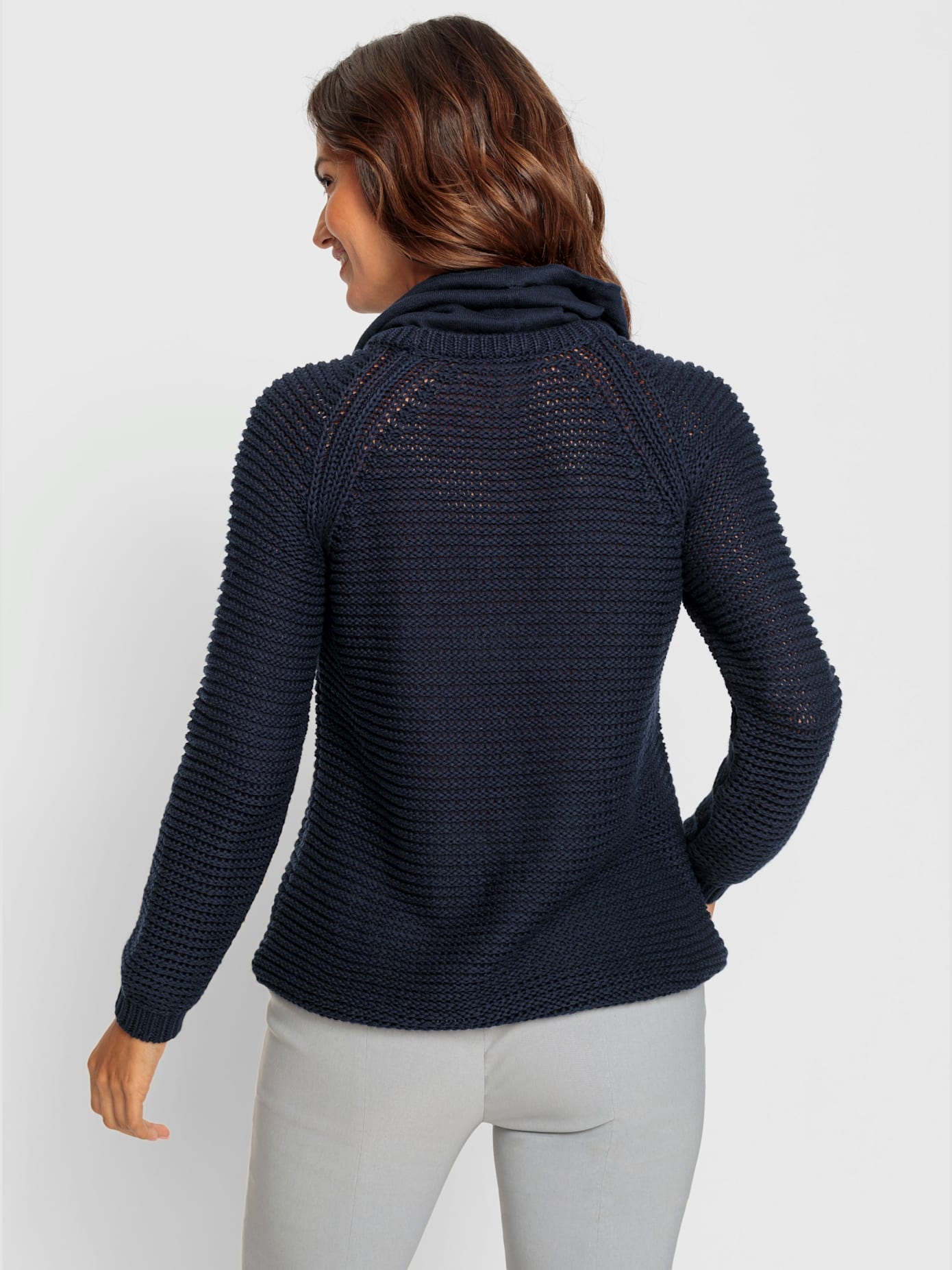 Pull à col roulé pur coton