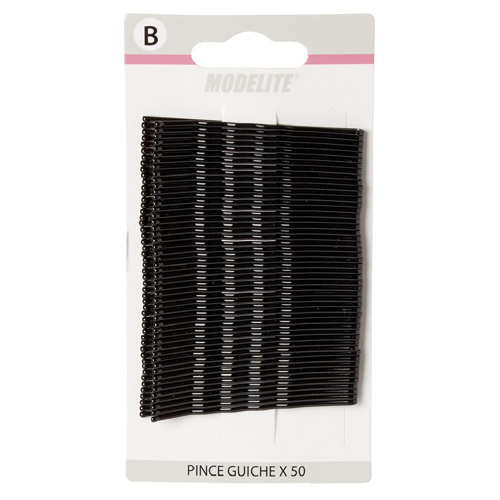 Pince guiche métal noir L.6,5 cm x50