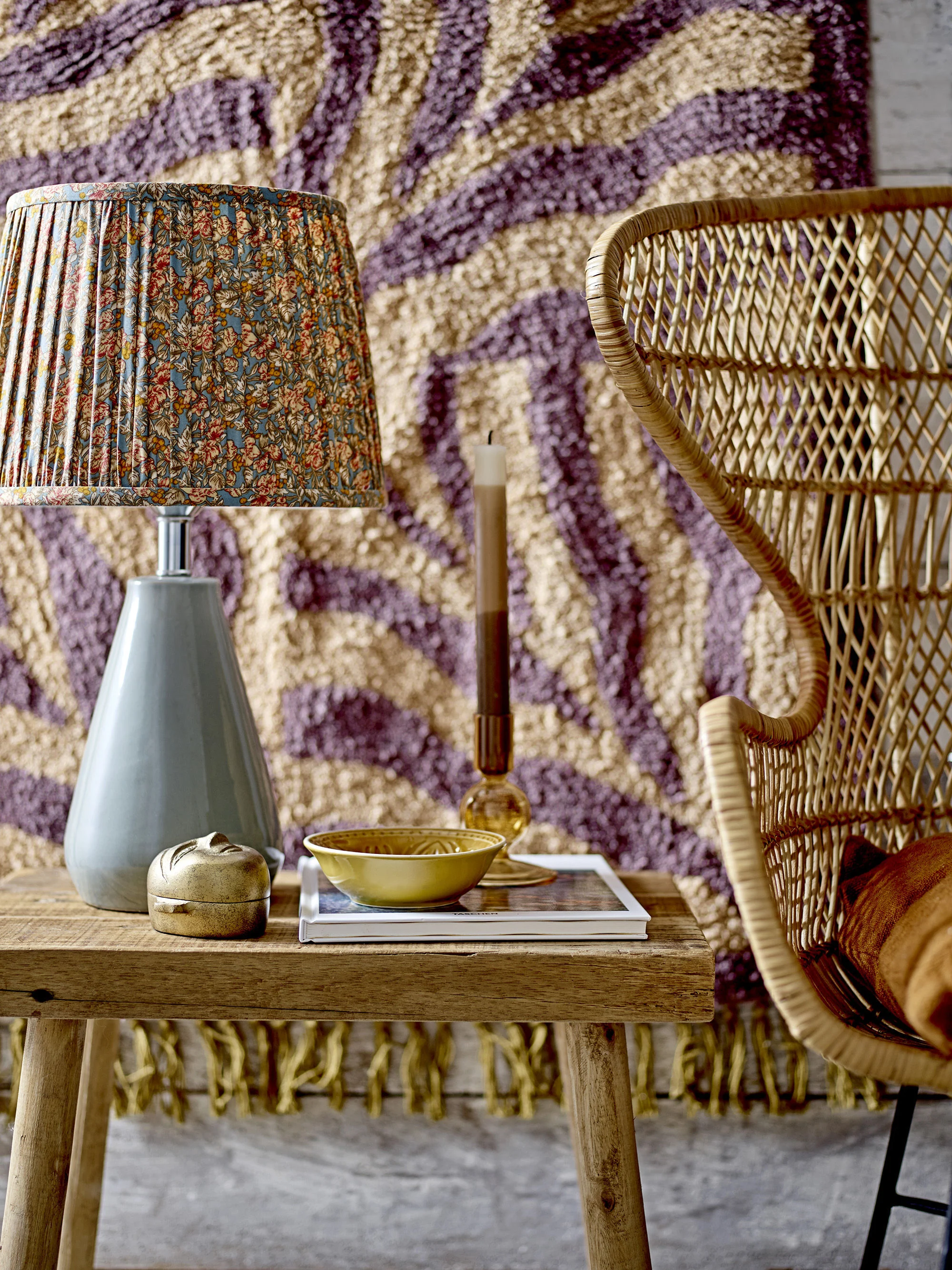 DIP DYE - Bougie longue cire | Marron