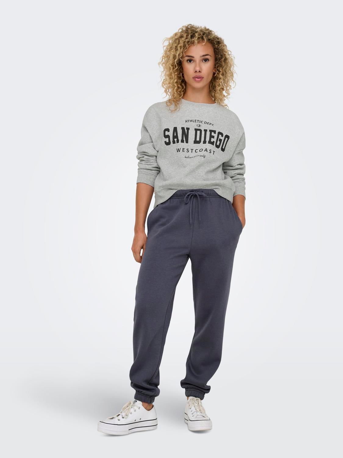 ONLSWEAT Sweatshirt Light Grey Melange