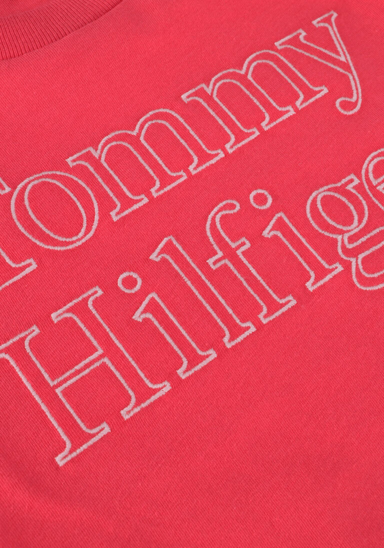 TOMMY HILFIGER roze tommy hilfiger t-shirt tommy hilfiger stitch tee s/s