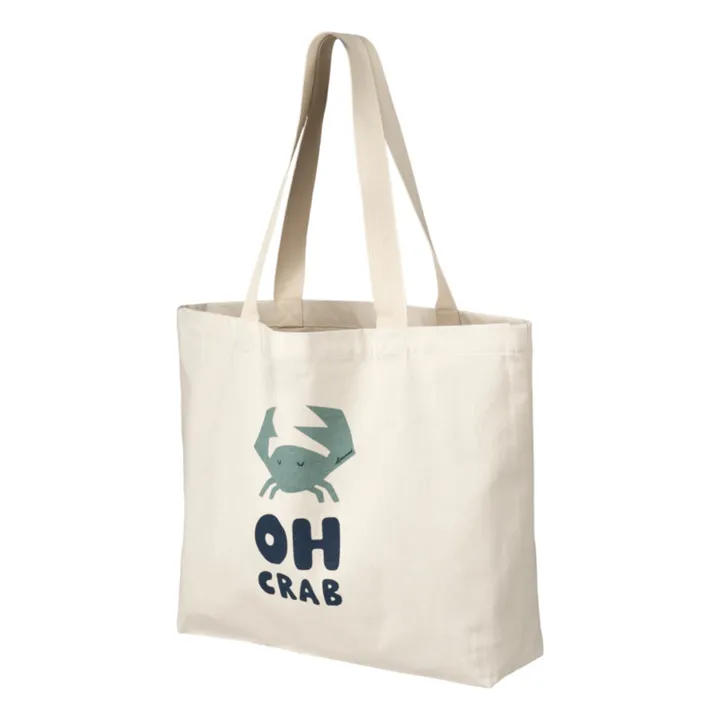 Liewood Tote Bag Big Coton Bio | Bleu Vert