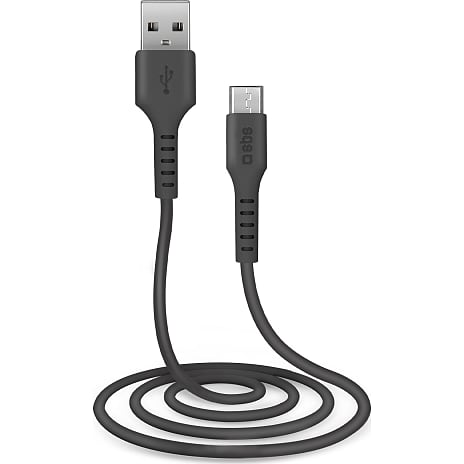 SBS lightning kabel 1 meter - sort