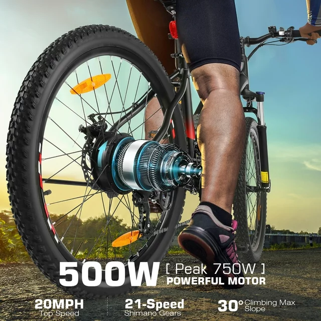 Funcid Electric Bike, Electric Bike for Adults 27.5
