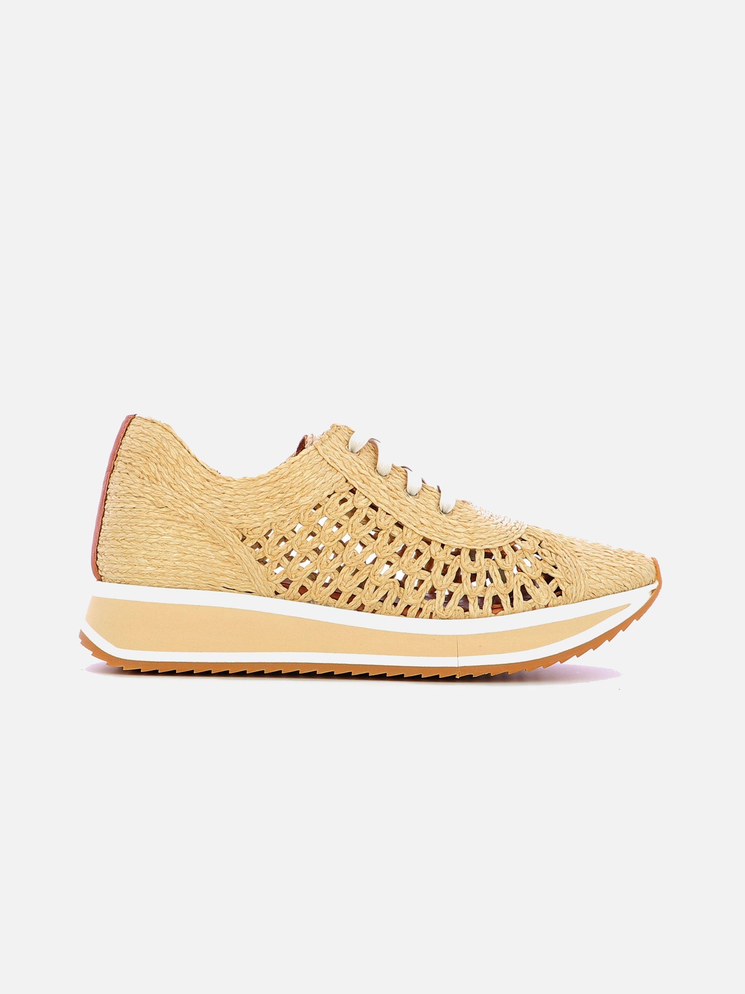 SNEAKERS - OZAN sneakers, braided fibers beige