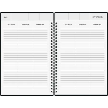 BRUNNEN Familienplaner Buchkalender Waschbär 2024 A5 2S/1W
