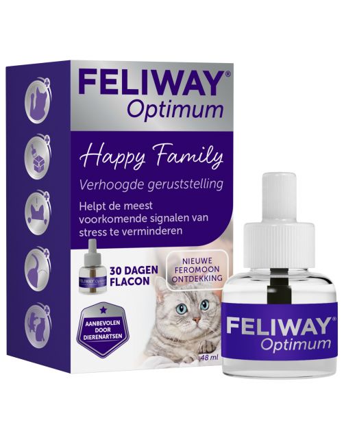 Feliway Optimum Navulling - Anti stressmiddel - 48 ml Kat