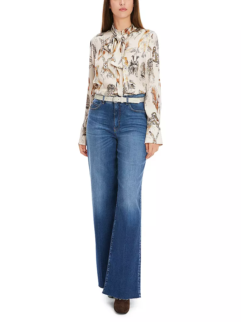 MARC CAIN Seidenbluse grau