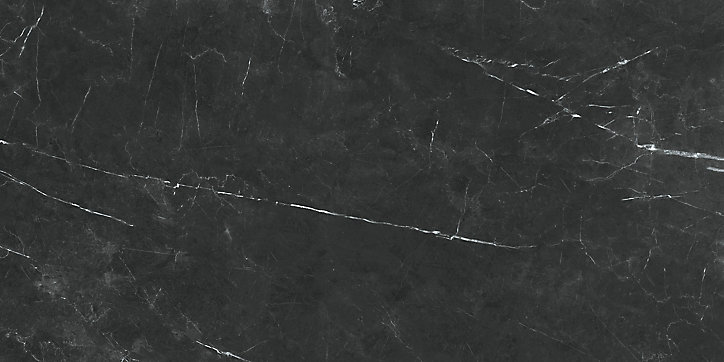 Carrelage sol et mur grès cérame marbre noir poli 60 x 120 cm Oscuro