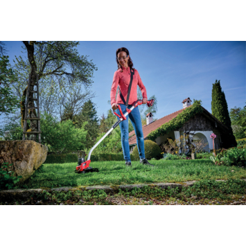 Einhell 18V accu grastrimmer GE-CT 18/33 LI E zonder accu - gebogen voor extra comfort