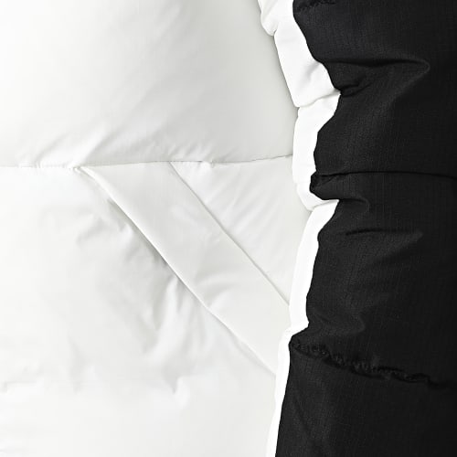Doudoune Capuche 23107A Blanc Noir