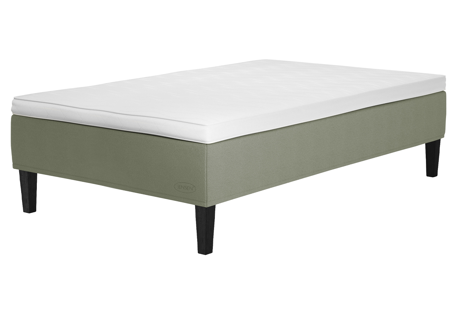 Carat ramme 120x200 cm 120x200 cm i tekstil 184 grønn med fast fasthet. Uten overmadrass og ben