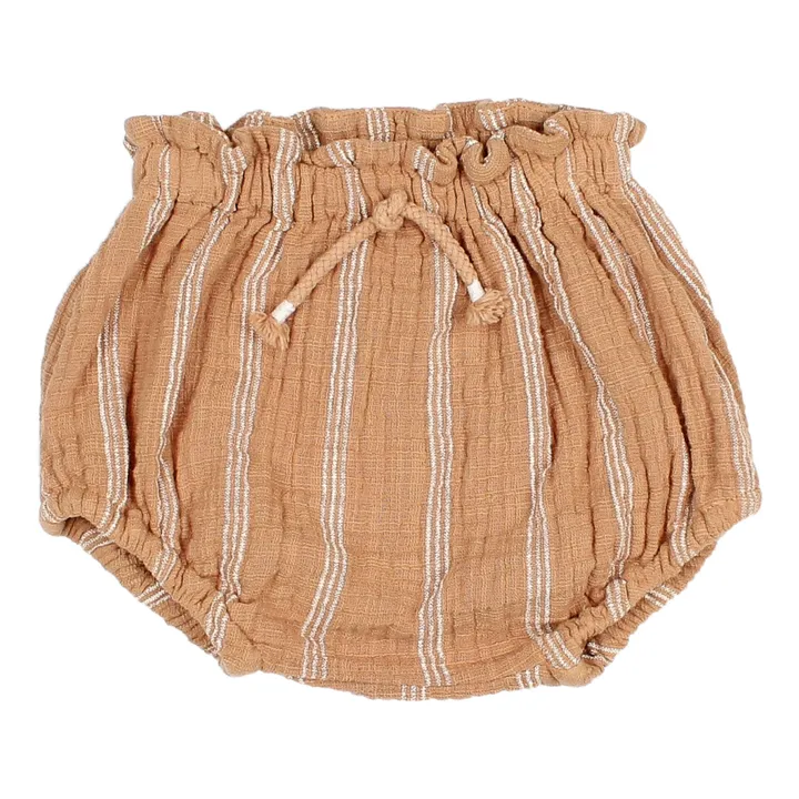 Búho Bloomer Texturé Rayé | Caramel