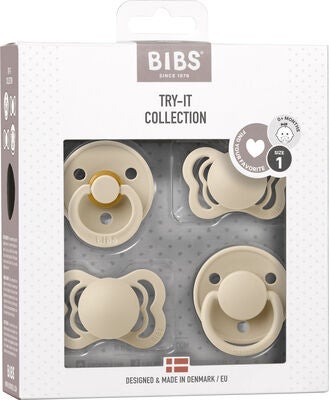 BIBS Try-it Collection Smokk 4-Pack Str. 1, Vanilla